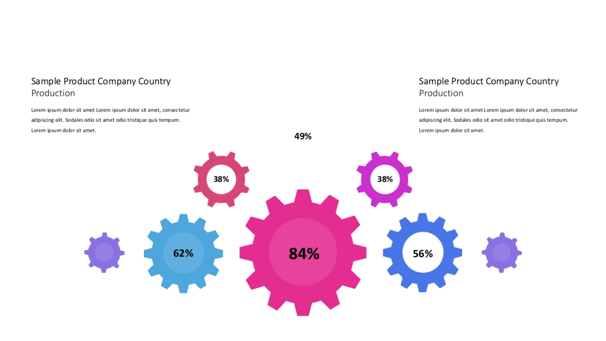 并列关系PPT图表（红蓝 30P PPT）_第3页