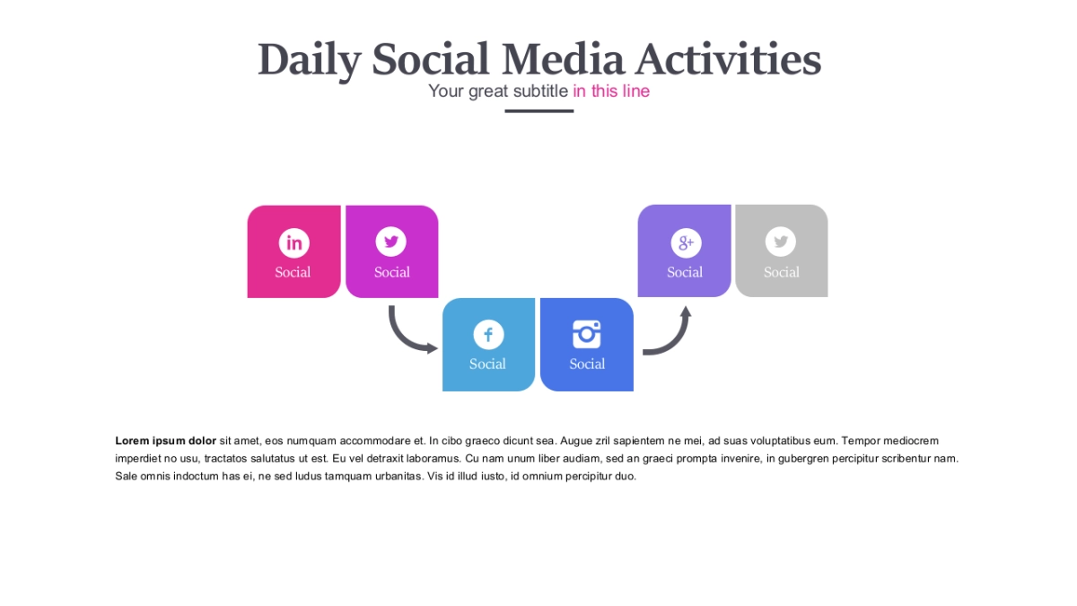 并列关系PPT图表（红蓝 30P PPT）_第7页