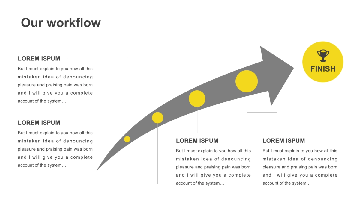 并列关系PPT图表（黄灰色 30P PPT）_第4页