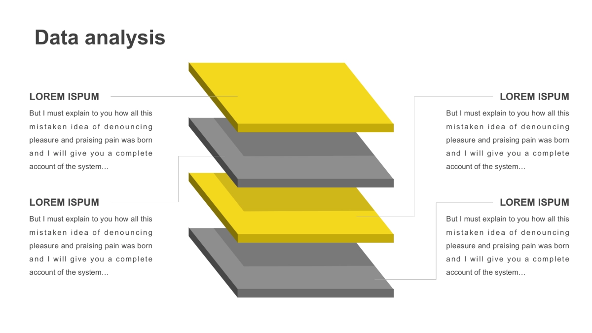并列关系PPT图表（黄灰色 30P PPT）_第5页