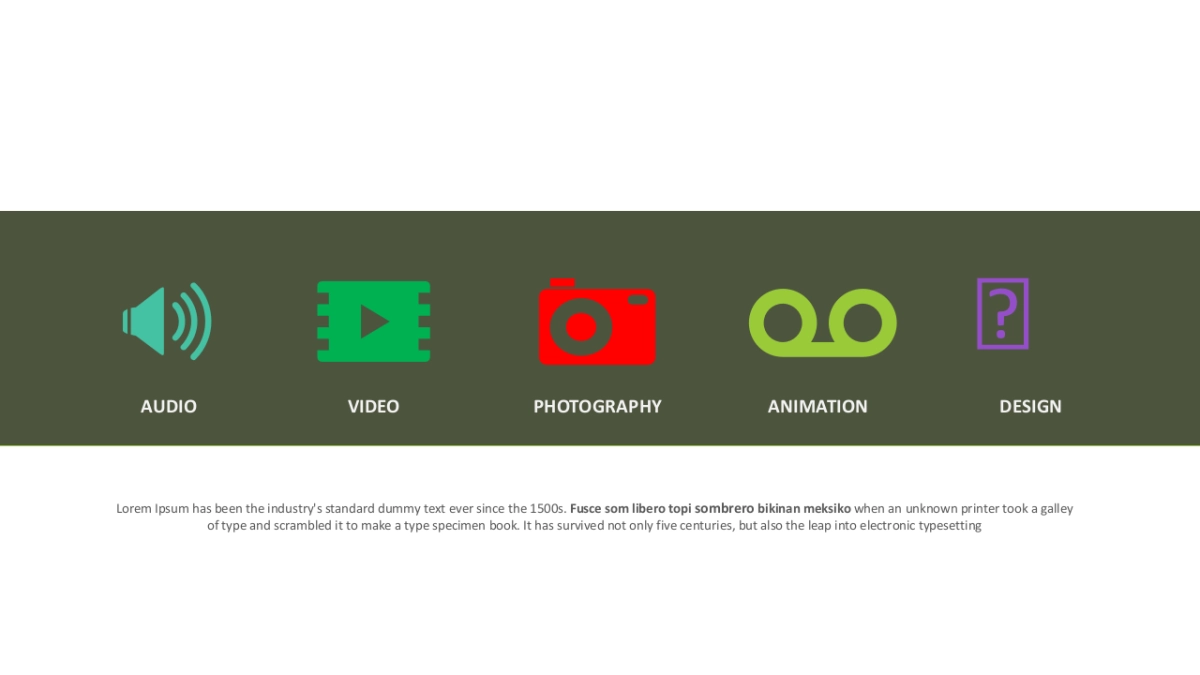 并列关系PPT图表（简约多彩 30P PPT）_第4页