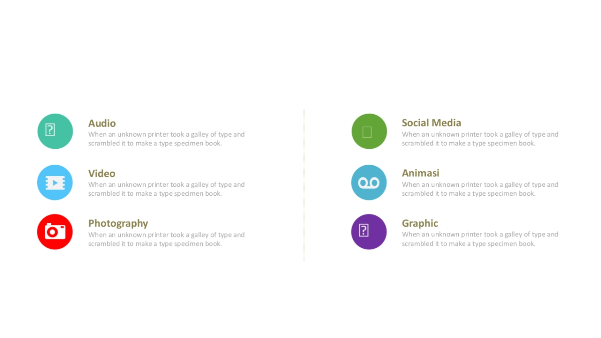 并列关系PPT图表（简约多彩 30P PPT）_第6页