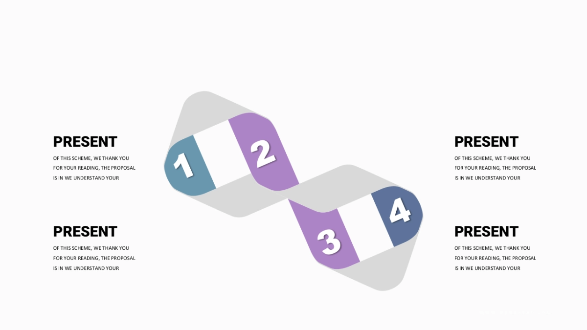 并列关系PPT图表（紫罗兰色 30P PPT）_第2页