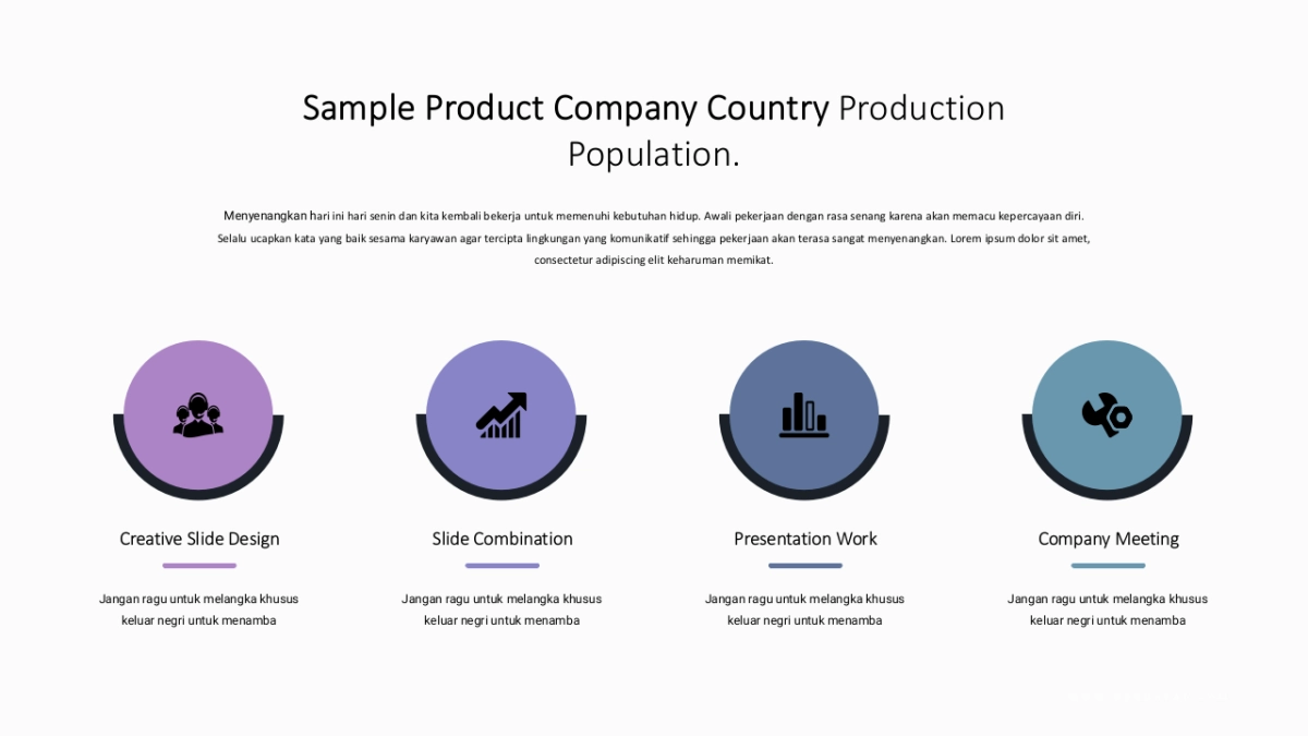 并列关系PPT图表（紫罗兰色 30P PPT）_第5页