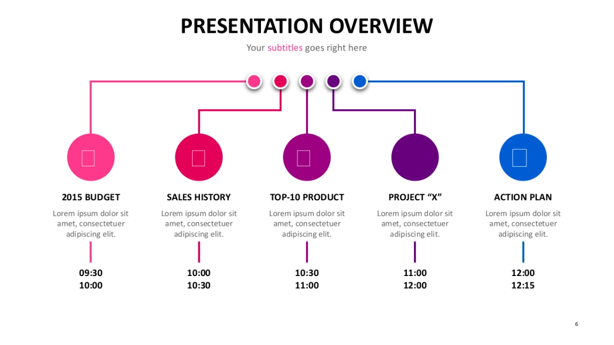 并列关系图（红蓝紫 30P PPT）_第6页