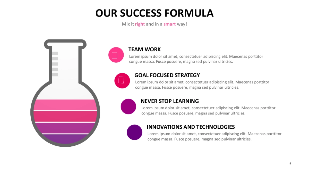 并列关系图（红蓝紫 30P PPT）_第8页