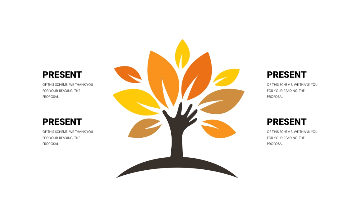 并列关系图表（橙色系 30P PPT）_第7页