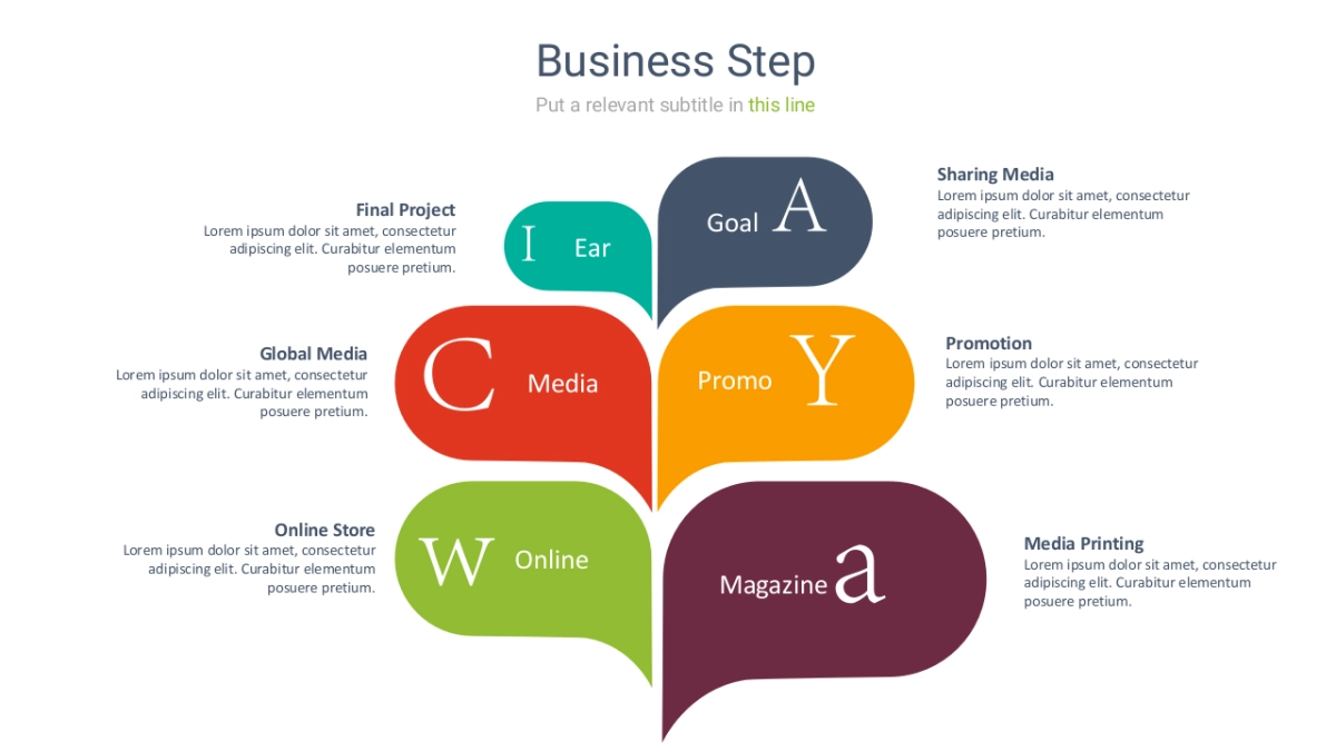 并列关系图表（绿色 30P PPT）_第7页