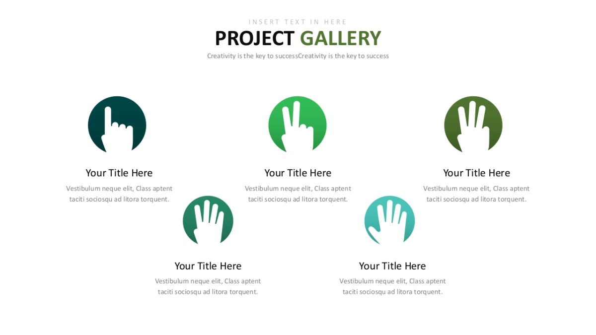 并列关系图表（绿色系 30P PPT）_第10页