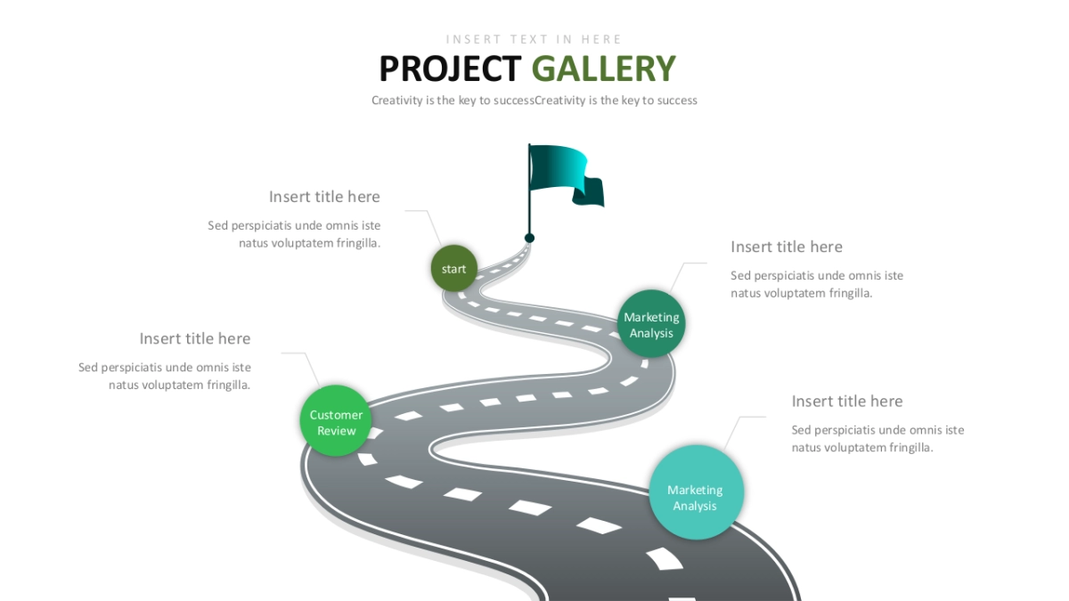 并列关系图表（绿色系 30P PPT）_第7页