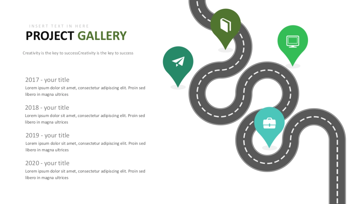 并列关系图表（绿色系 30P PPT）_第8页