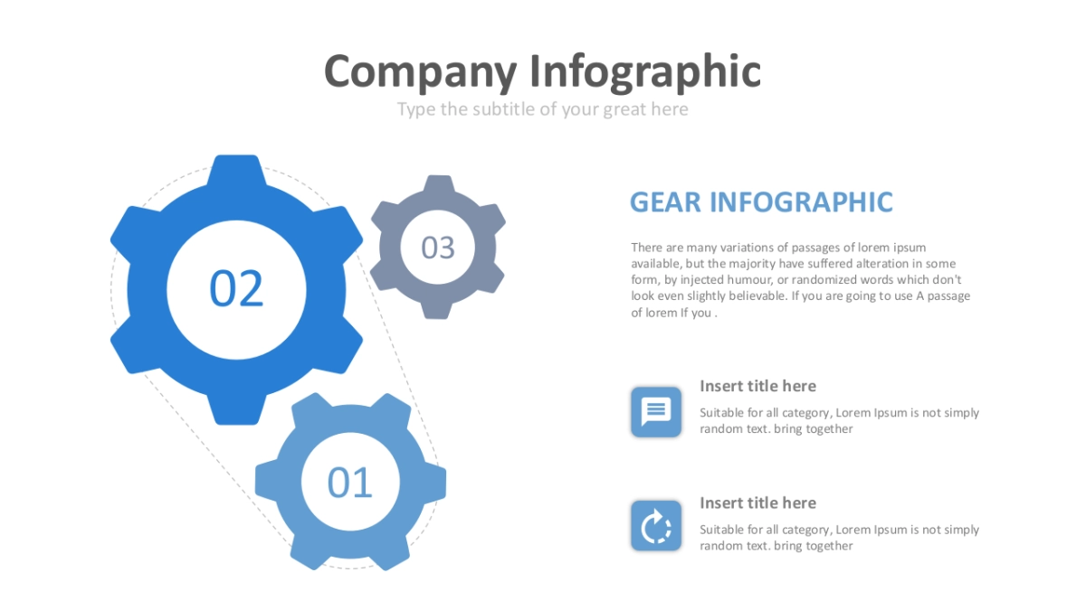齿轮商务图表（蓝色 30P PPT）_第4页
