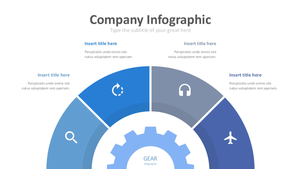 齿轮商务图表（蓝色 30P PPT）_第9页