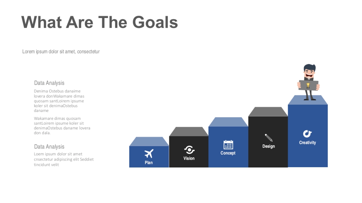 递进并列关系图（蓝黑 30P PPT）_第4页