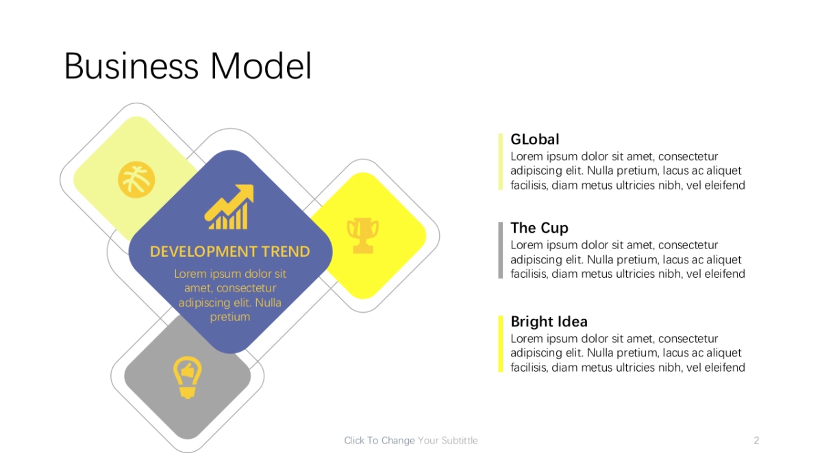 递进关系图（蓝黄灰 30P PPT）_第2页