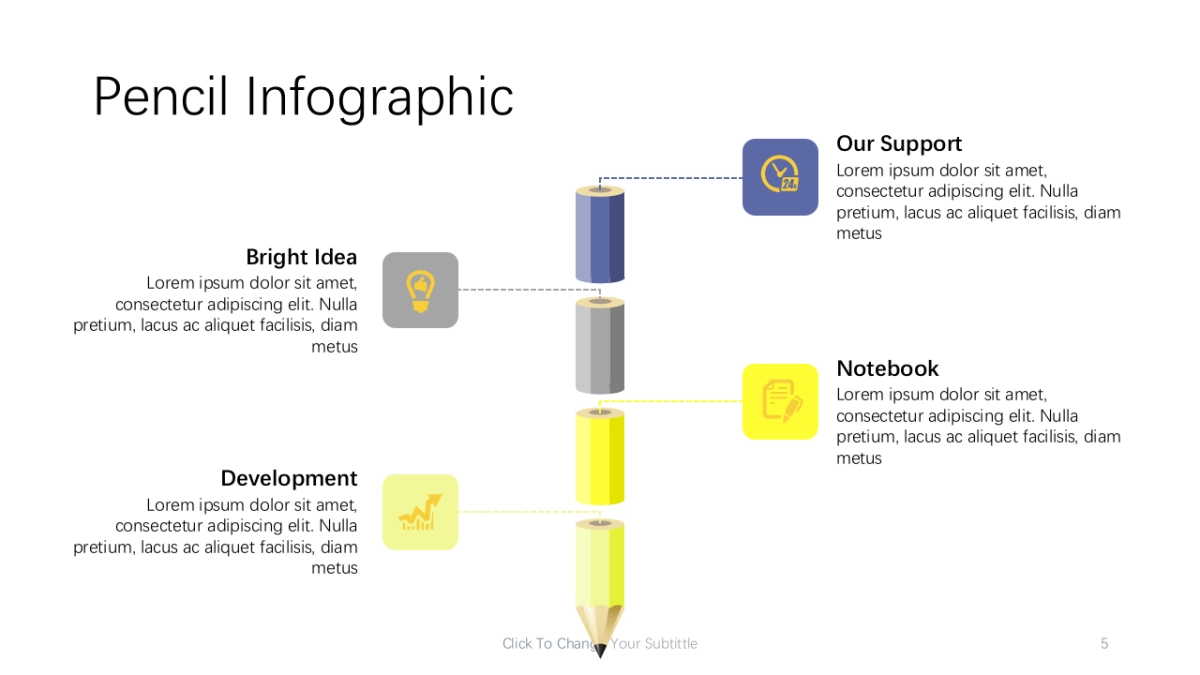 递进关系图（蓝黄灰 30P PPT）_第5页