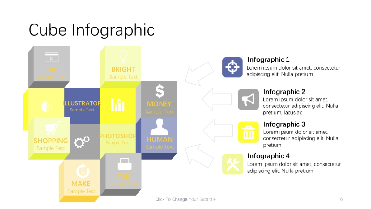 递进关系图（蓝黄灰 30P PPT）_第6页