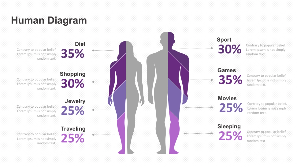 对比关系图（紫色 30P PPT）_第5页