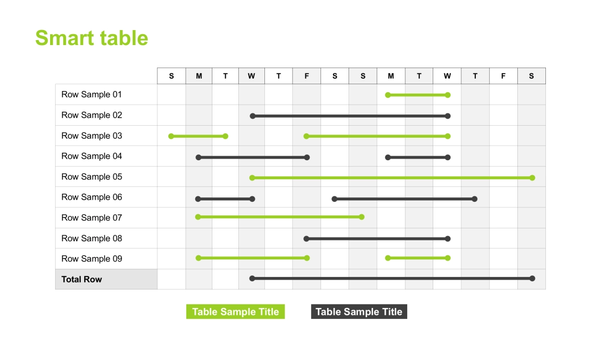 甘特图（绿色 30P PPT）_第2页
