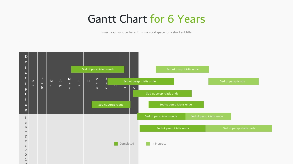 甘特图（绿色 30P PPT）_第8页