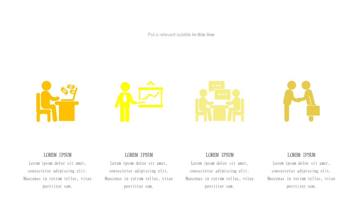 关联关系图表（黄色 30P PPT）_第6页