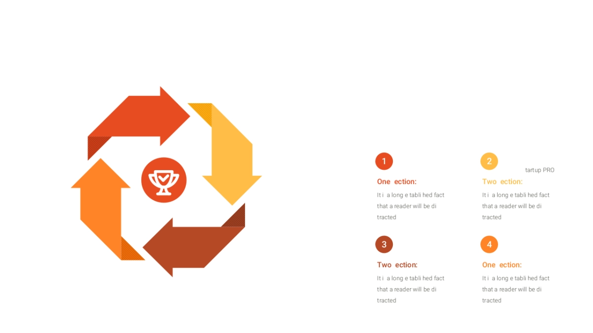 雷达图（红橙色箭头 30P PPT）_第8页