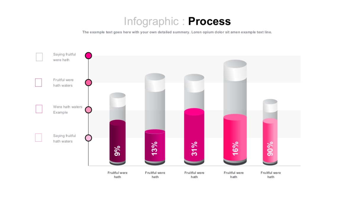 立体商务图（玫红色 30P PPT）_第2页