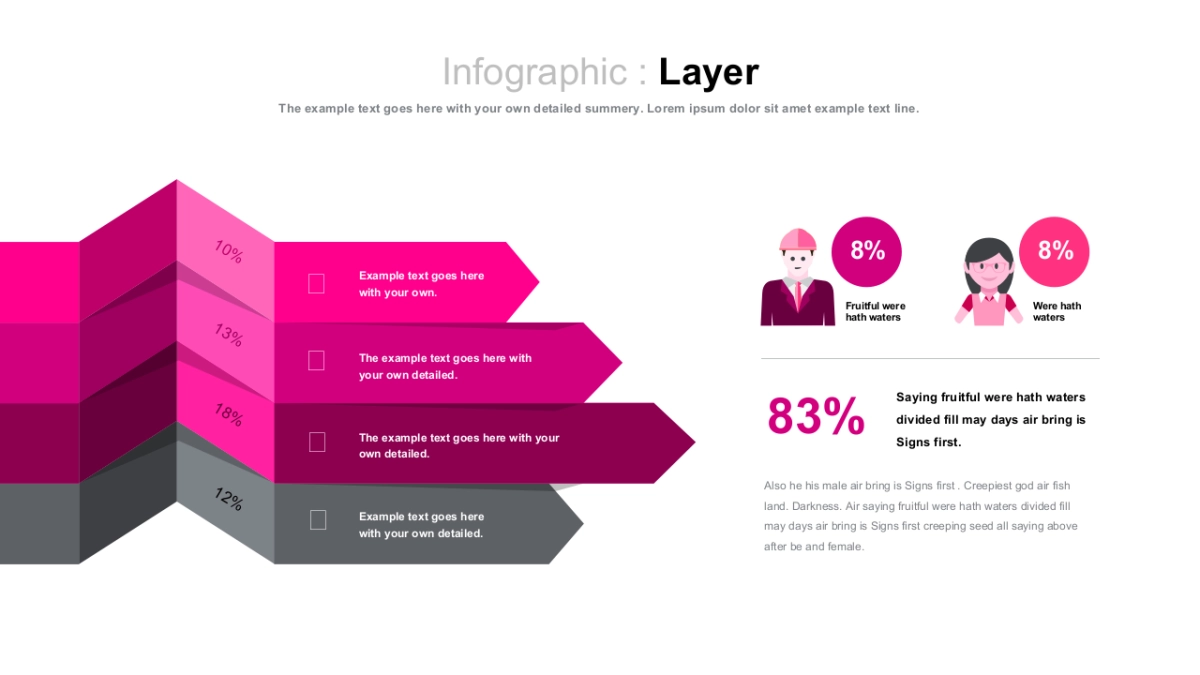 立体商务图（玫红色 30P PPT）_第3页