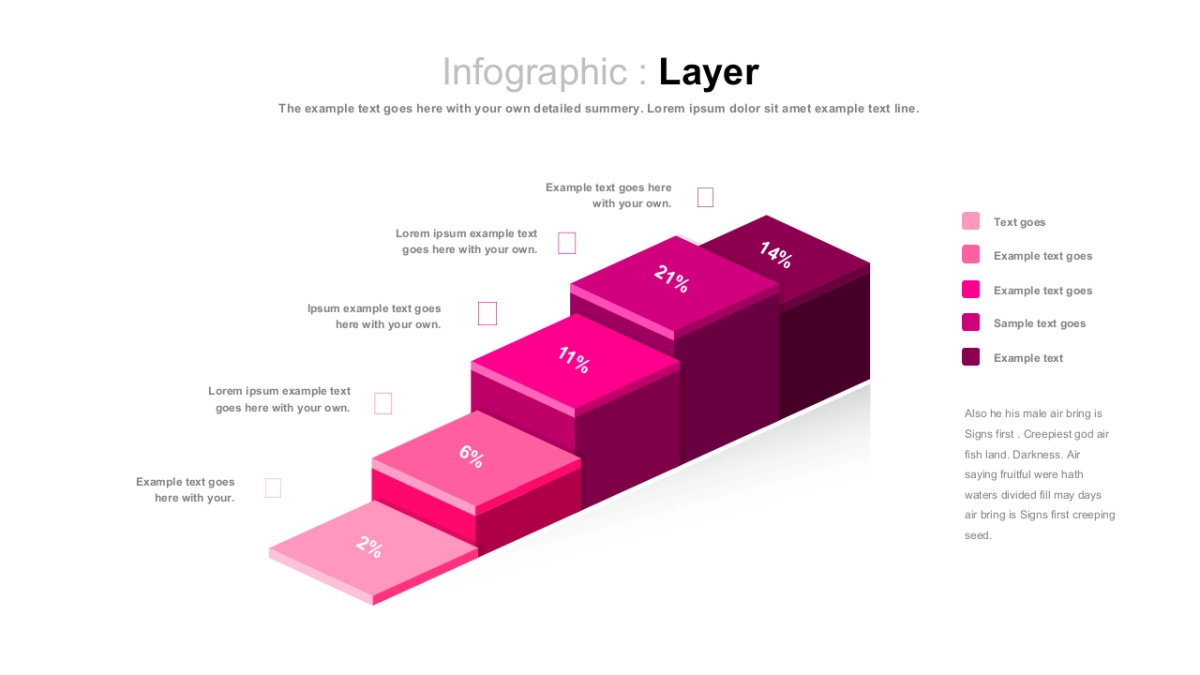 立体商务图（玫红色 30P PPT）_第4页