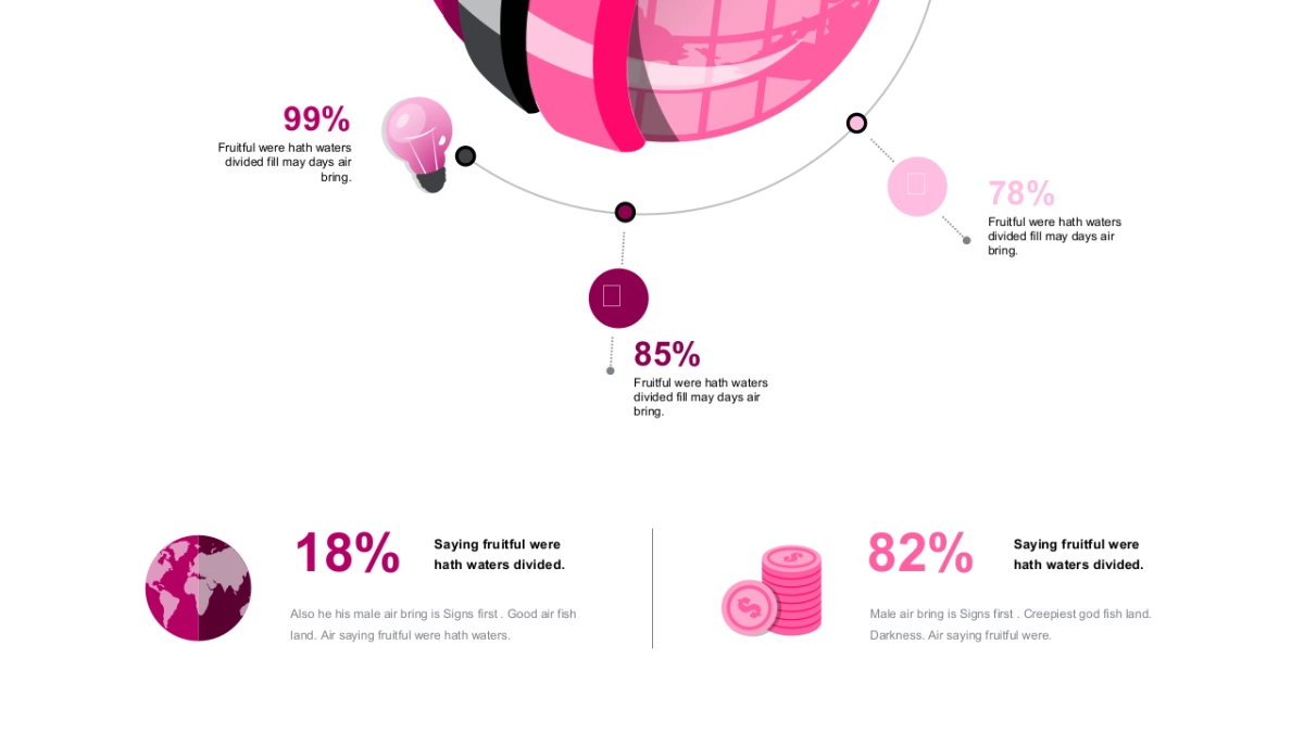 立体商务图（玫红色 30P PPT）_第7页