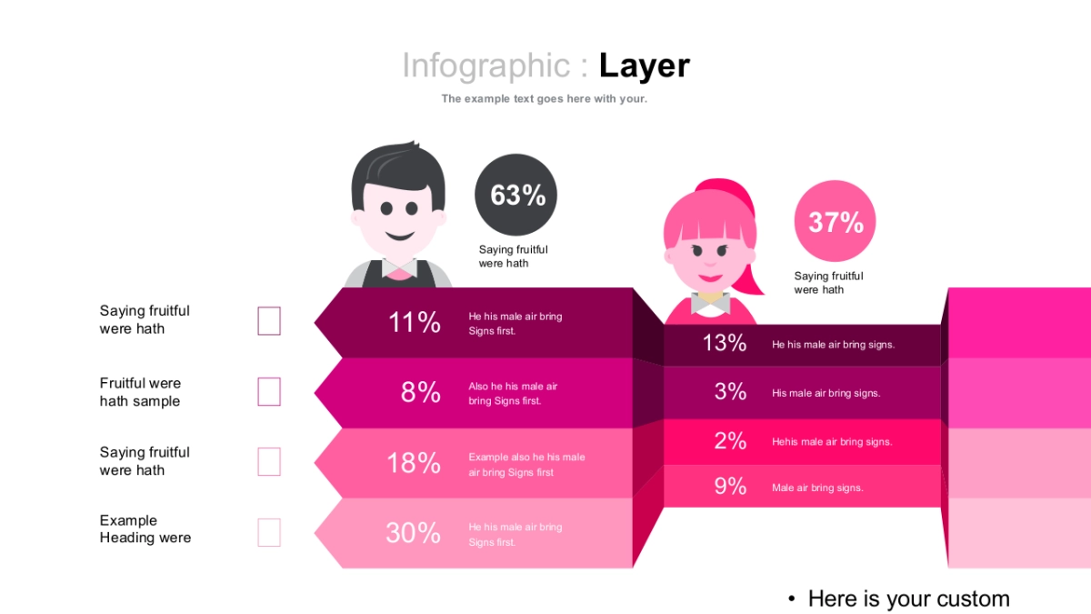 立体商务图（玫红色 30P PPT）_第8页