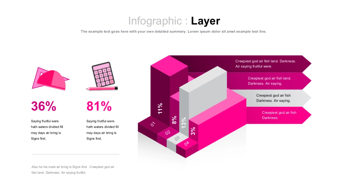 立体商务图（玫红色 30P PPT）_第9页