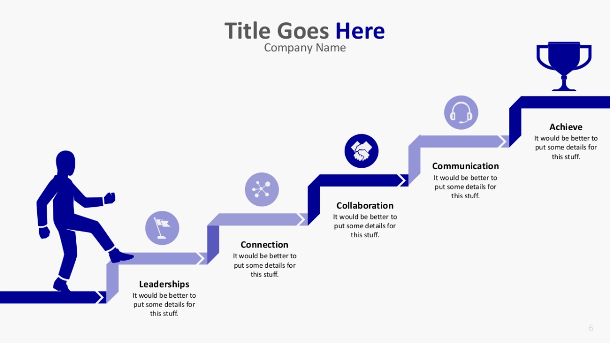 流程图（蓝色 30P PPT）_第6页