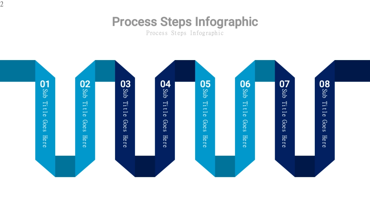 流程图（蓝色扁平化 30P PPT）_第2页