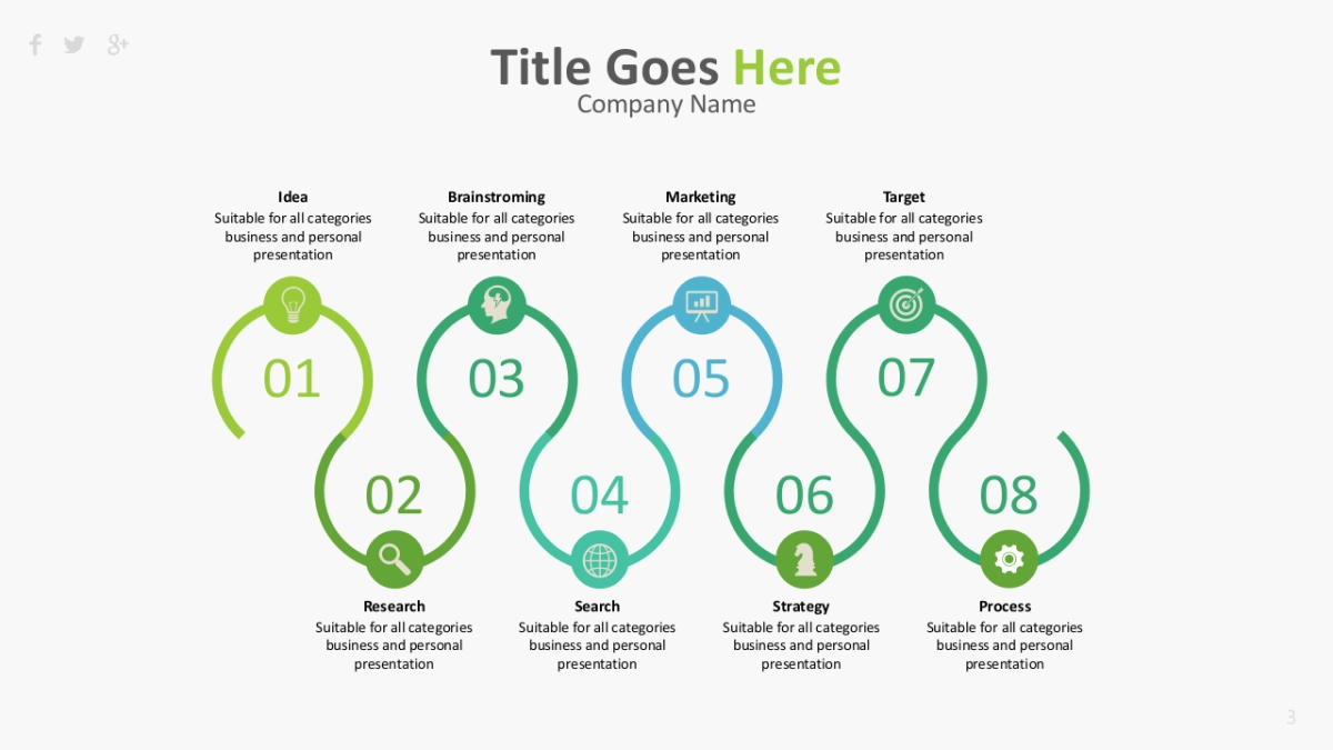 流程图（绿色2 30P PPT）_第3页