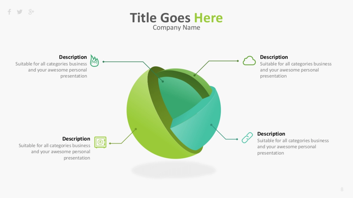 流程图（绿色2 30P PPT）_第8页