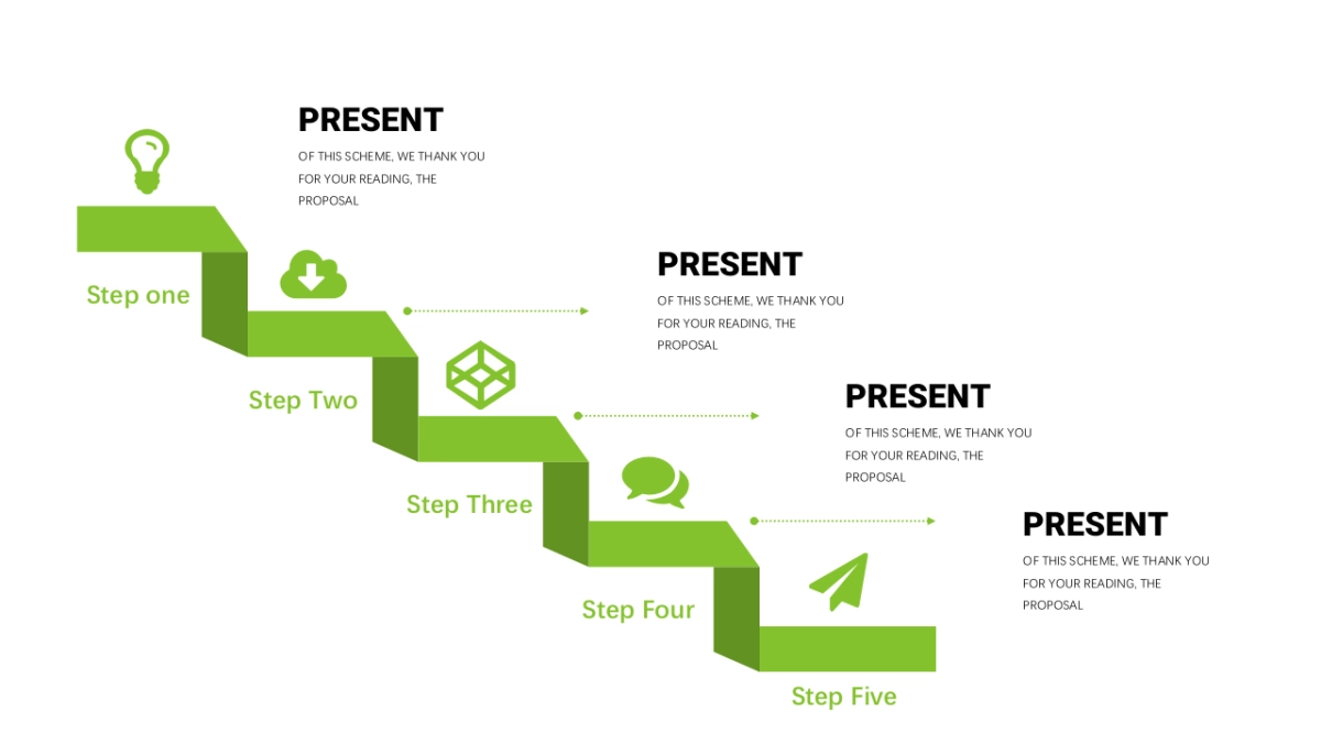 商务品牌图表（阳光绿立体 30P PPT）_第7页