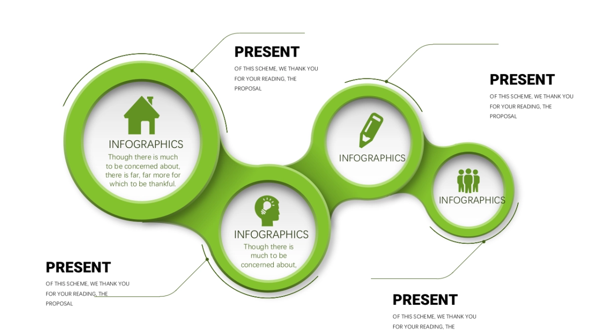 商务品牌图表（阳光绿立体 30P PPT）_第8页