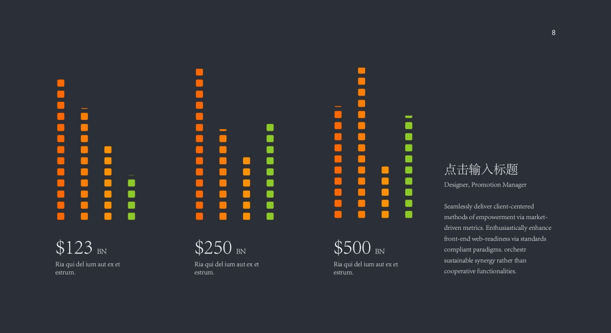 商务数据分析图表（条形图 31P PPT）_第8页