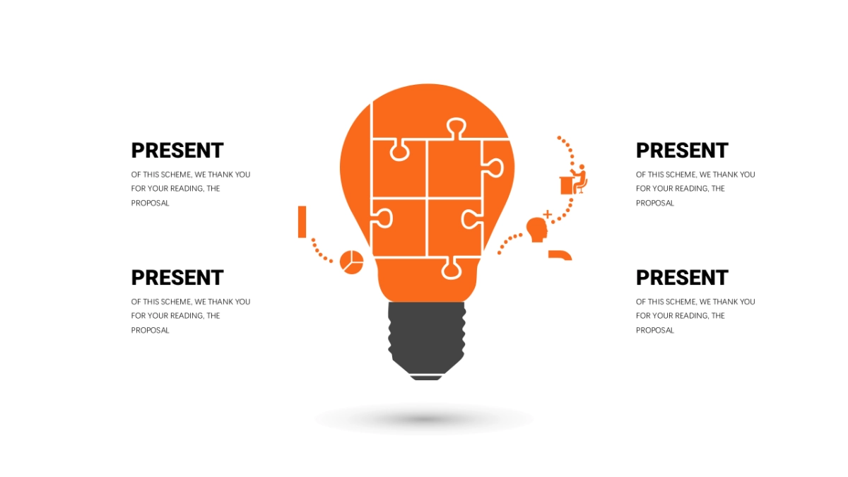商务图表（橙色简约通用 30P PPT）_第8页