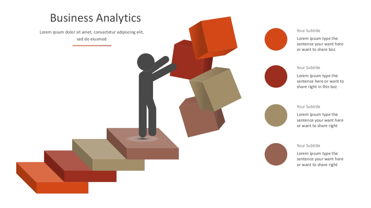 商务图表（红橙色 30P PPT）_第2页