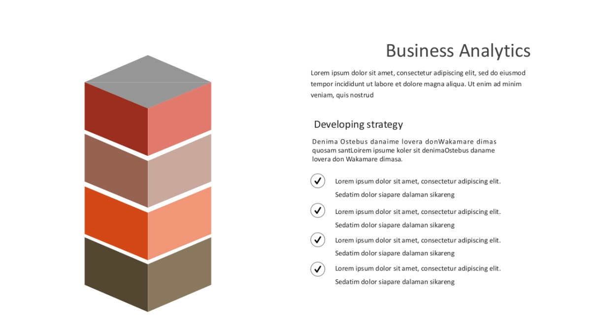 商务图表（红橙色 30P PPT）_第8页