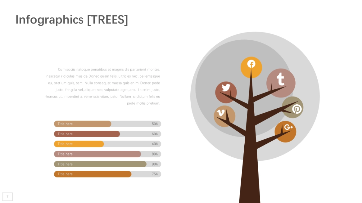 商务图表（黄橙色 30P PPT）_第7页
