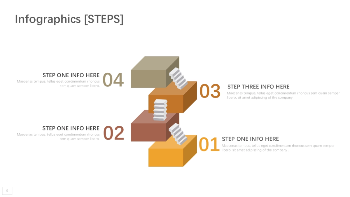 商务图表（黄橙色 30P PPT）_第9页
