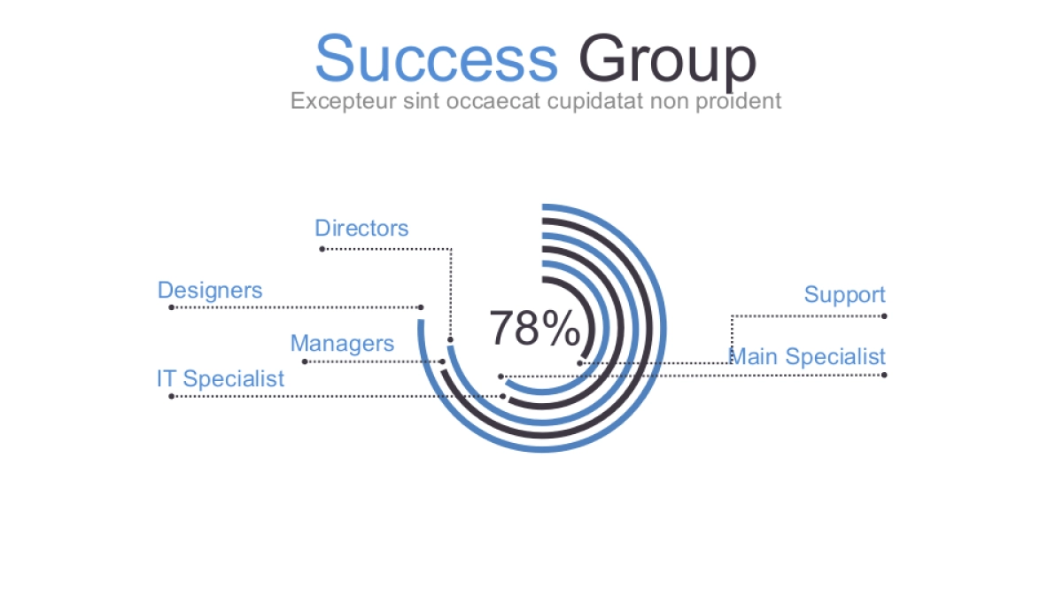 商务图表（经典蓝黑 30P PPT）_第4页
