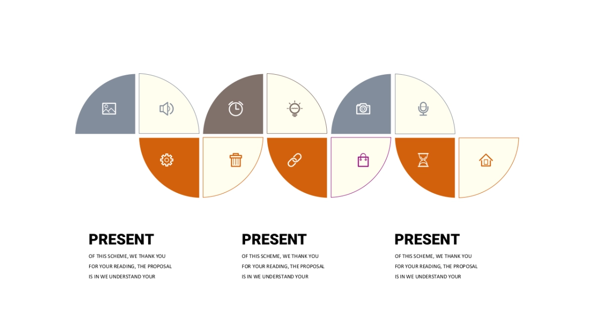 商务图表（橘灰配色 30P PPT）_第2页