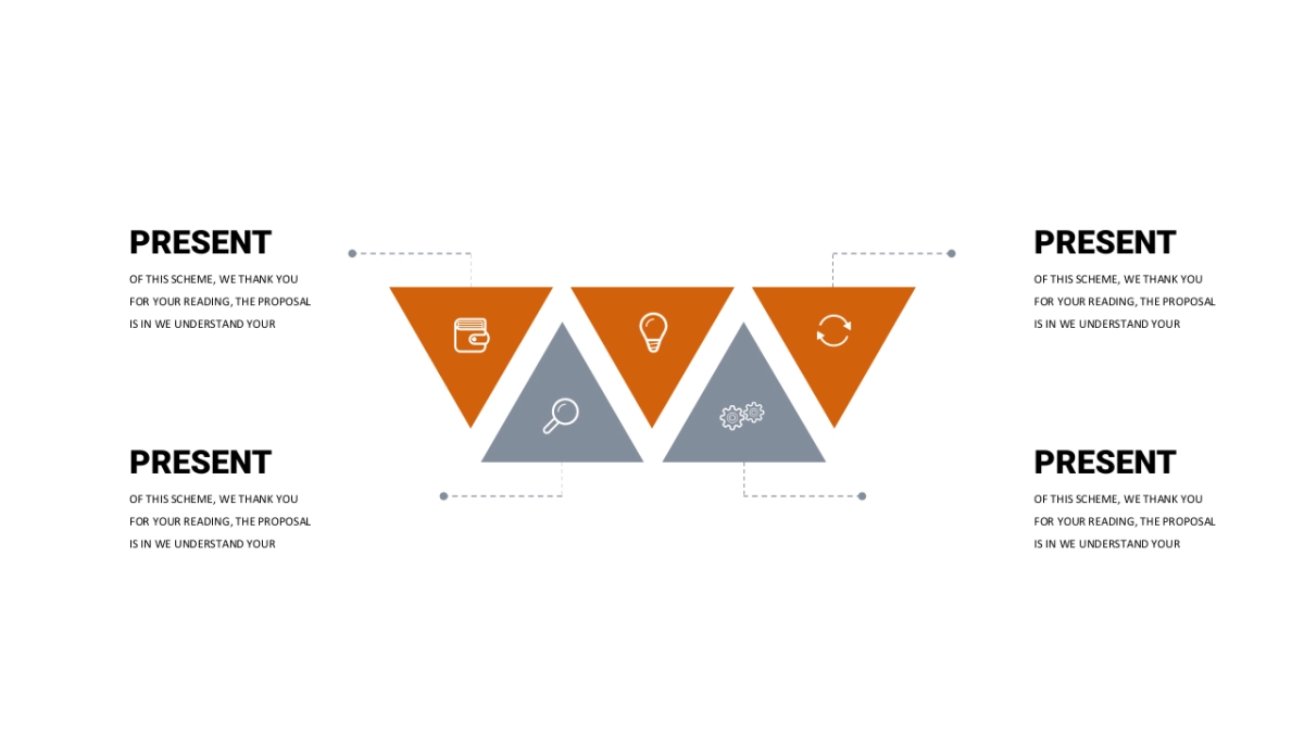 商务图表（橘灰配色 30P PPT）_第6页