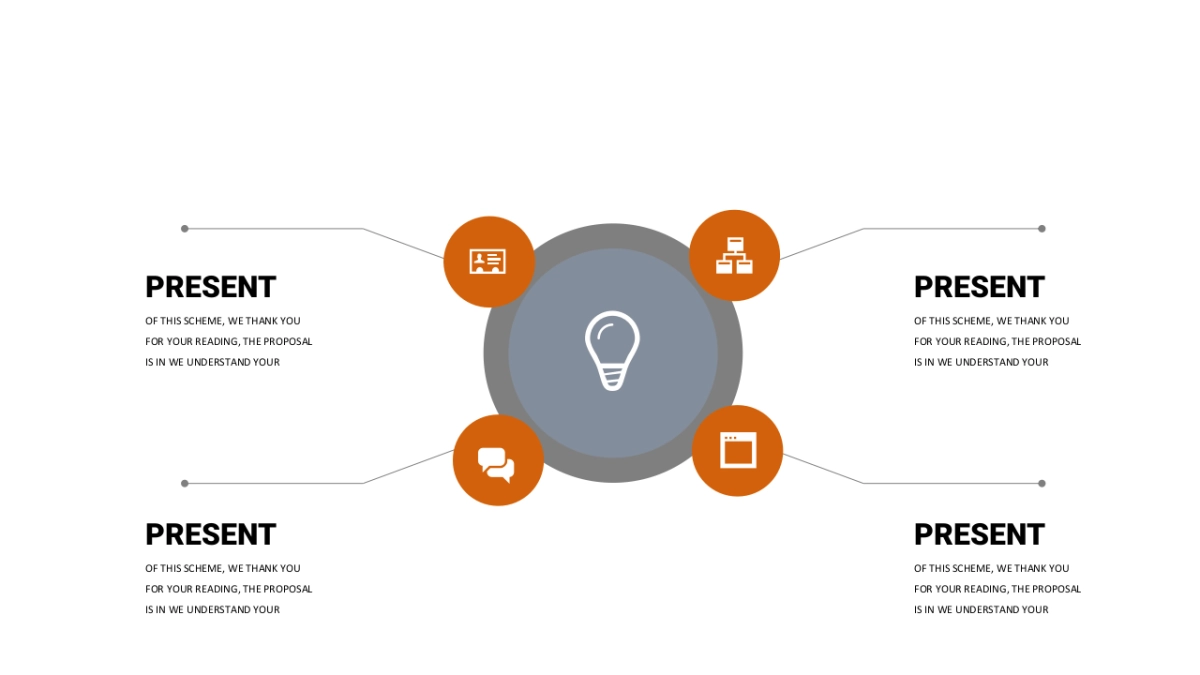商务图表（橘灰配色 30P PPT）_第7页