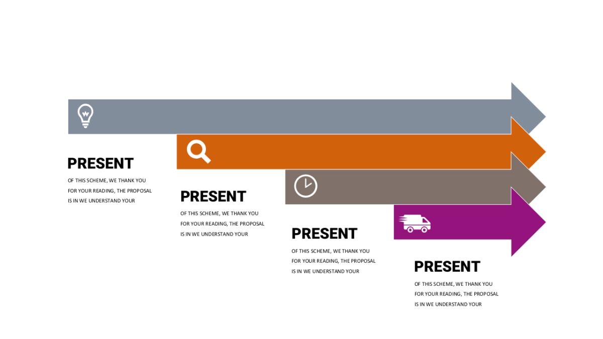 商务图表（橘灰配色 30P PPT）_第8页