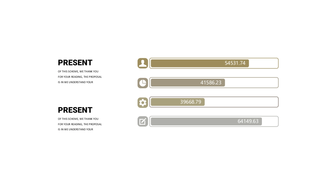 商务图表（卡其色系配色 30P PPT）_第6页